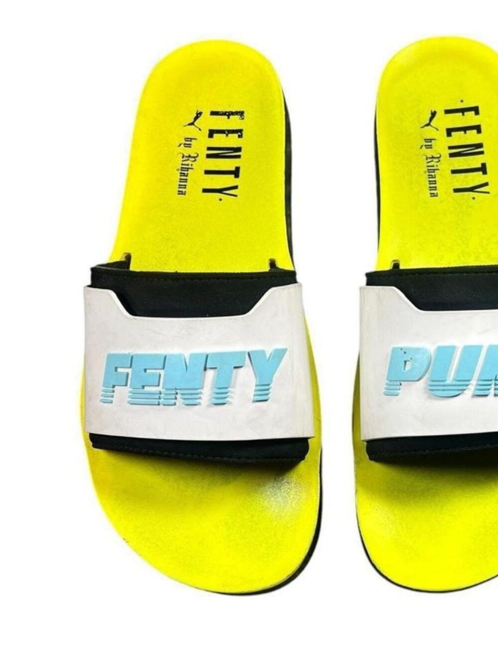 Fenty Puma Neon Slide Sandals